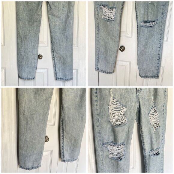 DL1961 Nolita Jeans Women Blue Denim Distressed Size 30 Boyfriend Slouchy Slim - Picture 10 of 16